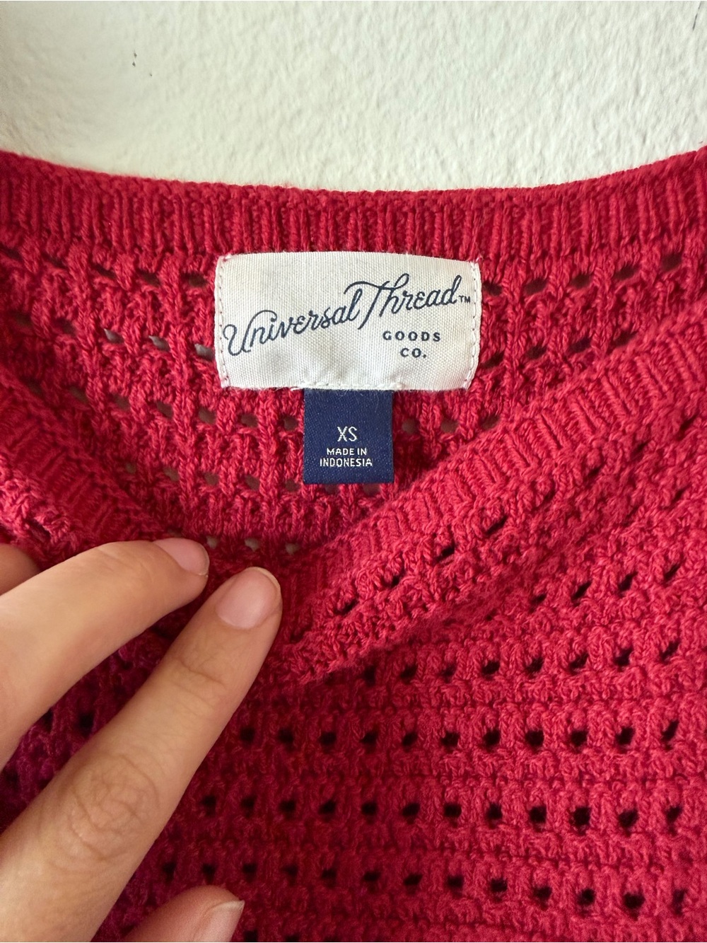 Universal Thread Red Knit Top - Picture 2 of 4